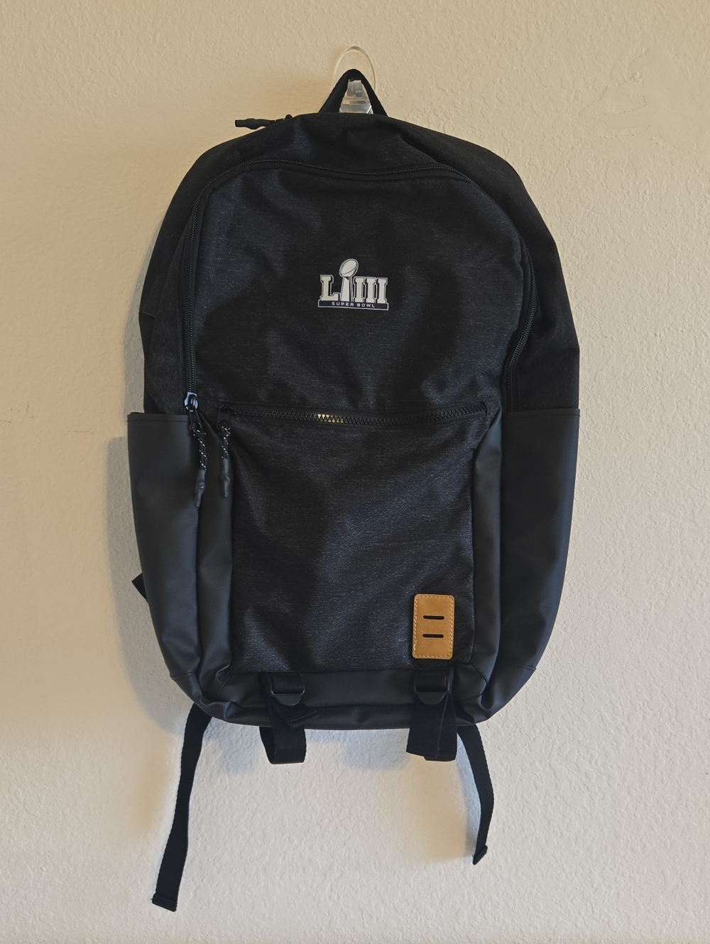 NFL Super Bowl Backpack with Logo - Black